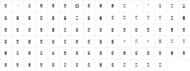 Double Bull Regular  glyph index