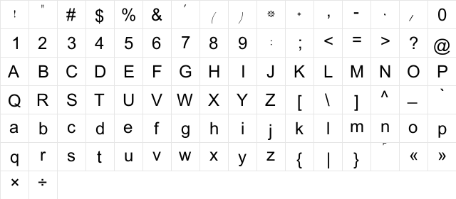 Mangrio-Aziz_Bashir_bhand_Wow Regular  glyph index