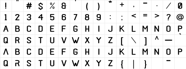 black rovers Regular Regular  glyph index