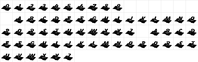 101! MagiK Carpet Ride Regular  glyph index