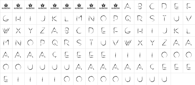 DO NOT EXIST Regular  glyph index