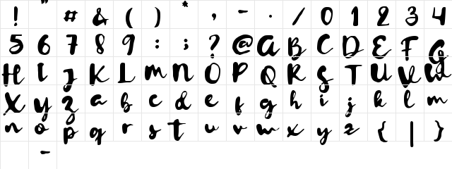 Letterink Demo Regular  glyph index