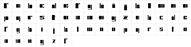 Glas Deco Alt Mo1 Regular  glyph index
