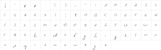 nurit Regular  glyph index