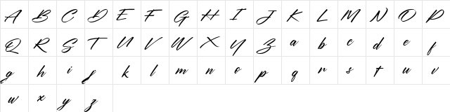 Ouvality FREE Regular  glyph index