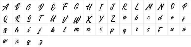 Riverside FREE Regular  glyph index