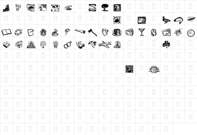DF Organics Two Plain  glyph index