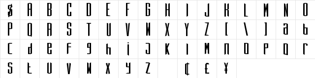 Eiffel Love Regular  glyph index