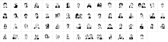 Quotidian Regular  glyph index