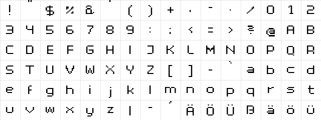 superhelio _extended  glyph index