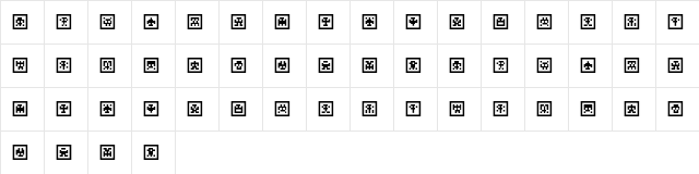 Scumskullz Box Regular  glyph index