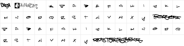 Pleiades Regular  glyph index