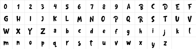 Gula FREE Regular  glyph index