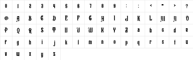 Ankormati Demo Regular  glyph index