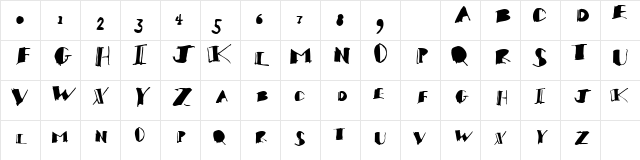 Gossip Regular  glyph index