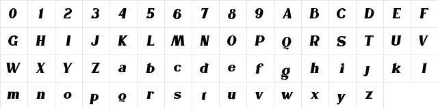 The Houls Regular  glyph index