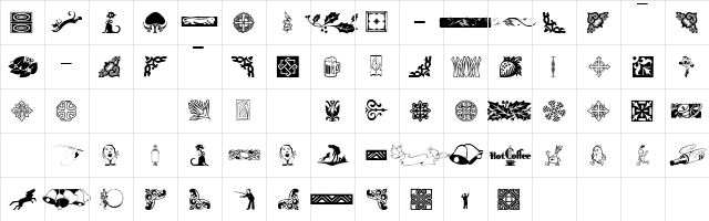 GriffinTh ree Pla in  glyph index