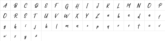 Skylight FREE Regular  glyph index