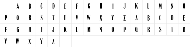 Headline Modified HPLHS  glyph index