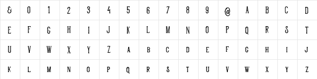 Historycal Inline Regular  glyph index