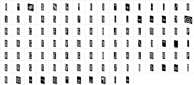 a_HuxleyCmDn Regular  glyph index