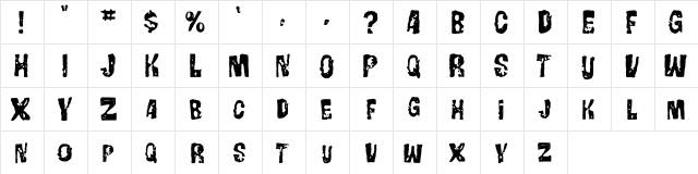 Gorgo Regular  glyph index