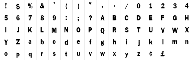 PatellaCond Normal  glyph index