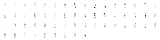 morito-font Regular  glyph index