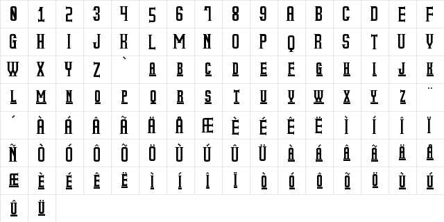 My Older Life St Regular  glyph index