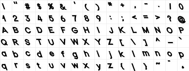 Nordica Plus NordicaClassicBkOpObl  glyph index