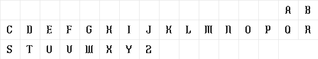 Knitmap CercledPlain  glyph index