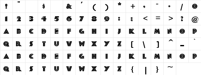Fluctuation Regular  glyph index