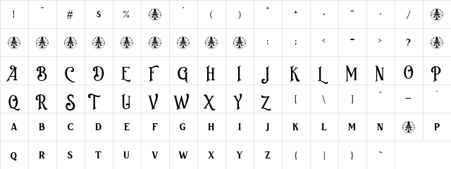 Bvas Estadas  Personal Use Only Regular  glyph index