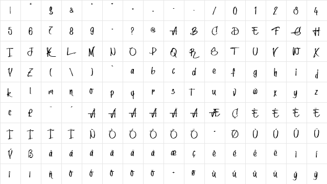 Red Lipstick - Personal Use Regular  glyph index