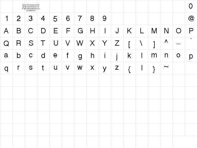 Halotique Tryout Regular  glyph index