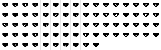 HeartAttack HeartAttack  glyph index