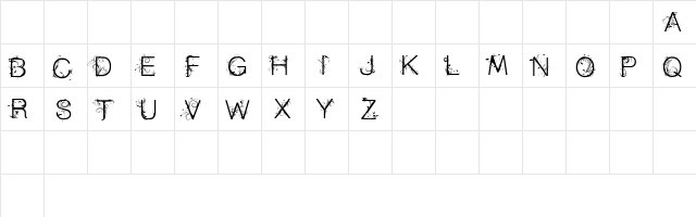 CF Flowers of Destiny Personal Regular  glyph index