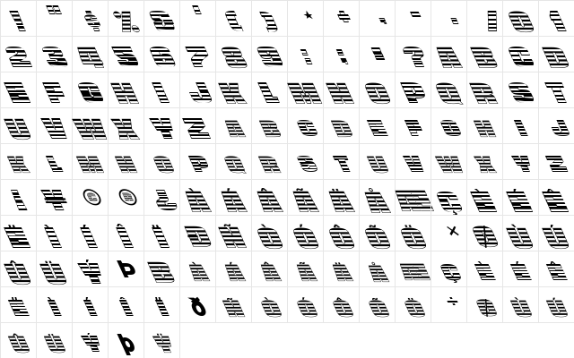 FZ UNIQUE 45 LEFTY Normal  glyph index