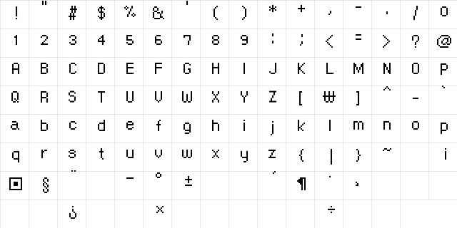 nontoxic_barun_2 Regular  glyph index