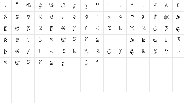 French_Fries Medium  glyph index