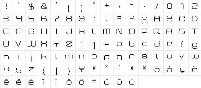 Dekers_light Dekers_light  glyph index