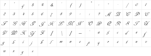 Cansellarist Cansellarist  glyph index