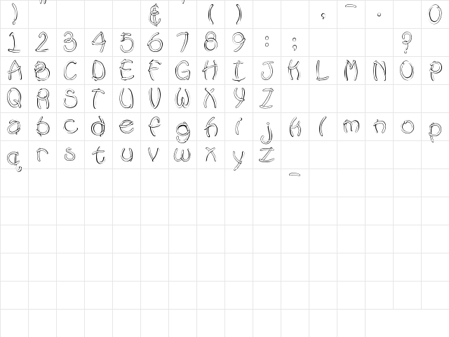 SBC Pool Noodle Outline Regular  glyph index
