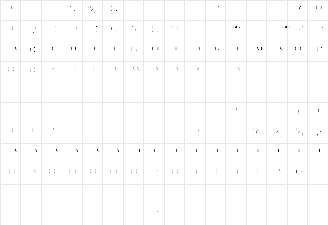 Maverick's Fill Hearts Regular  glyph index