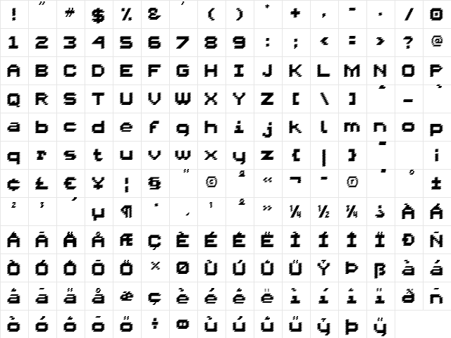 Interlace Double  glyph index