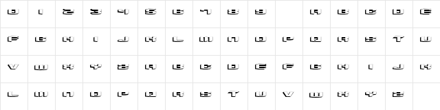 BeyondControl volume2 Regular  glyph index