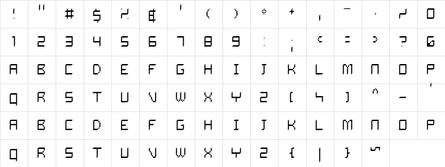 Delilah Thin  glyph index