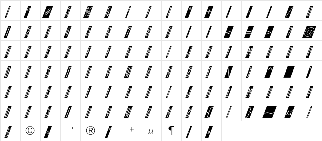 a_EmpirialCmDnObl Regular  glyph index