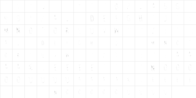 Carbon Ultra  glyph index