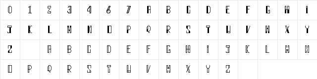 linegers Normal  glyph index